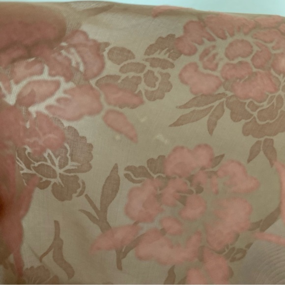 Vintage Y2K Semi Sheer Floral Button Up Blouse Women’s L Whimsygoth Romantic - Picture 9 of 16